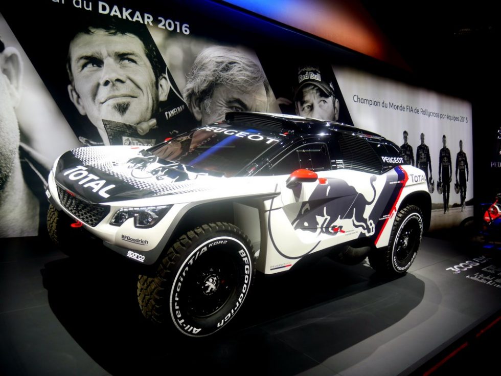 De Peugeot 308 DKR Dakar Paris Motorshow 2016